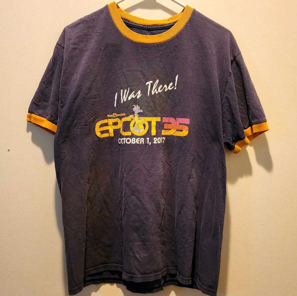 Retro Disney World Epcot 35 Aniversary 10/1/2017 T-shirt Mens Size Large